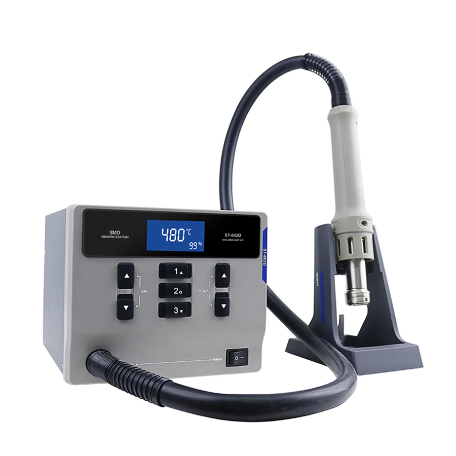 ATTEN MS-300 220V 1000W ST-862D Термовоздушная паяльная станция, 65 Вт ST-965 паяльная станция, 56W APS15-3A блок питания «3 в 1»