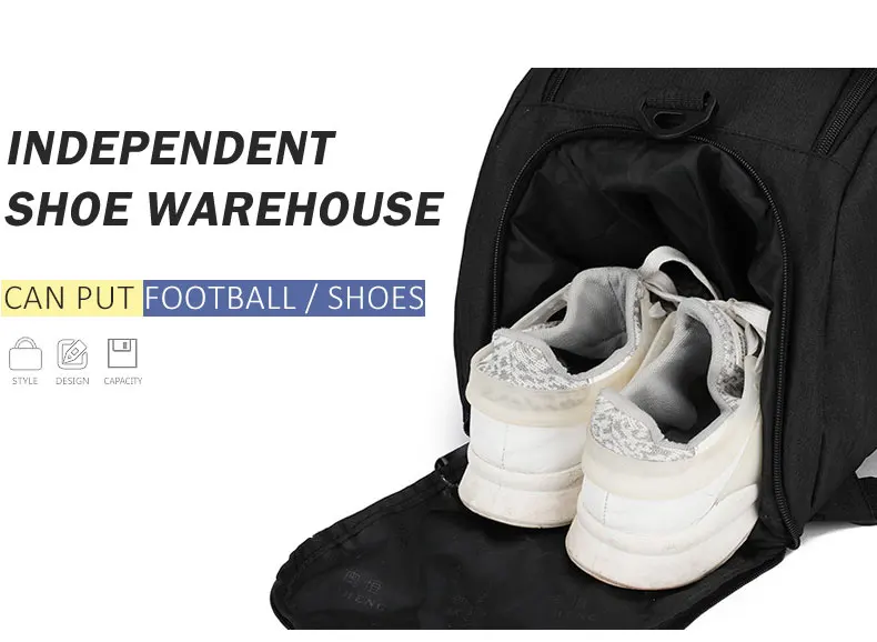 Спортивная сумка с отделением для обуви, водонепроницаемая сумка унисекс, Уличная обувь, сумка, сумки через плечо, рюкзак для путешествий, йоги, фитнеса