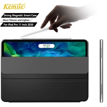 

Case for New iPad Pro 11 Inch 2nd Generation 2020 Strong Magnetic Ultra Slim Minimalist Trifold Stand Cover with Auto Sleep Wake