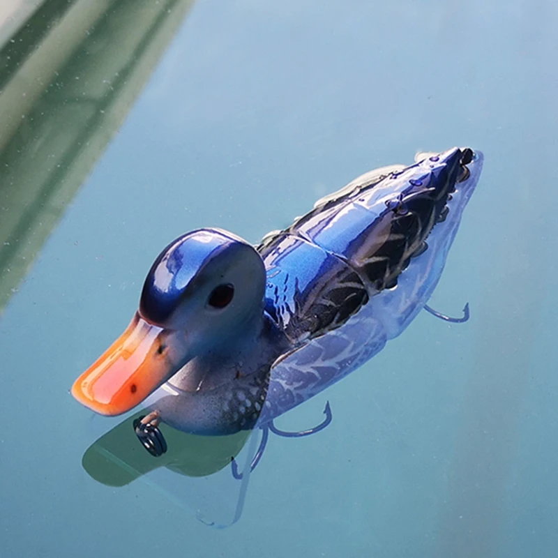 1Pc 7Cm Fishing Lures Bait Floating 3D Topwater Duck Swimbait with Hooks Multi 2 Section Jointed Bass Crankbaits Fishing Lure