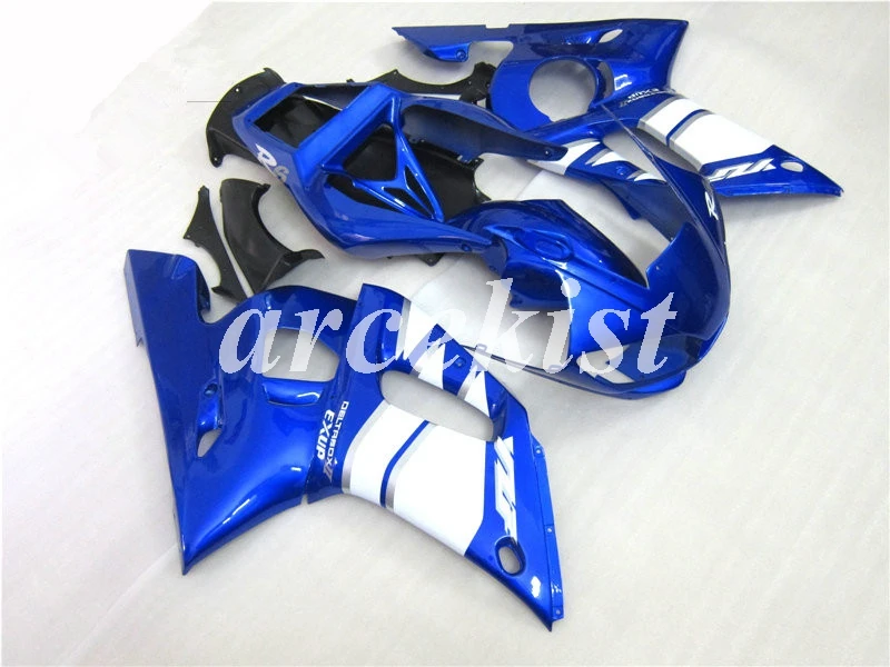Новые ABS Обтекатели наборы подходят для Yamaha YZF R6 1998 1999 2000 2001 2002 Обтекатель Набор R6 98 99 00 01 02 Пользовательские синий белый глянцевый