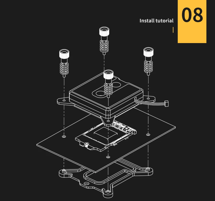 Курган Процессор воды блок использовать для Intel LGA1150 1151 1155 1156 гнездо/POM/латунь металлический Топ/A-RGB светильник Совместимость 5V GND 3PIN