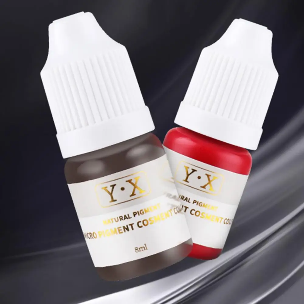 8ml Microblading Pigment Semi Permanent Microblading Pigment Eyeliner Lip Eyebrow Tattoo Ink Paint Makeup Eyebrow Ink Lips Eye