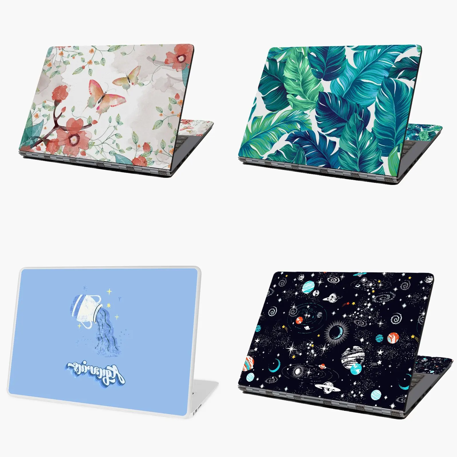 Водолей Ретро шрифт Графический Помытый и изношенный текстура наклейки для