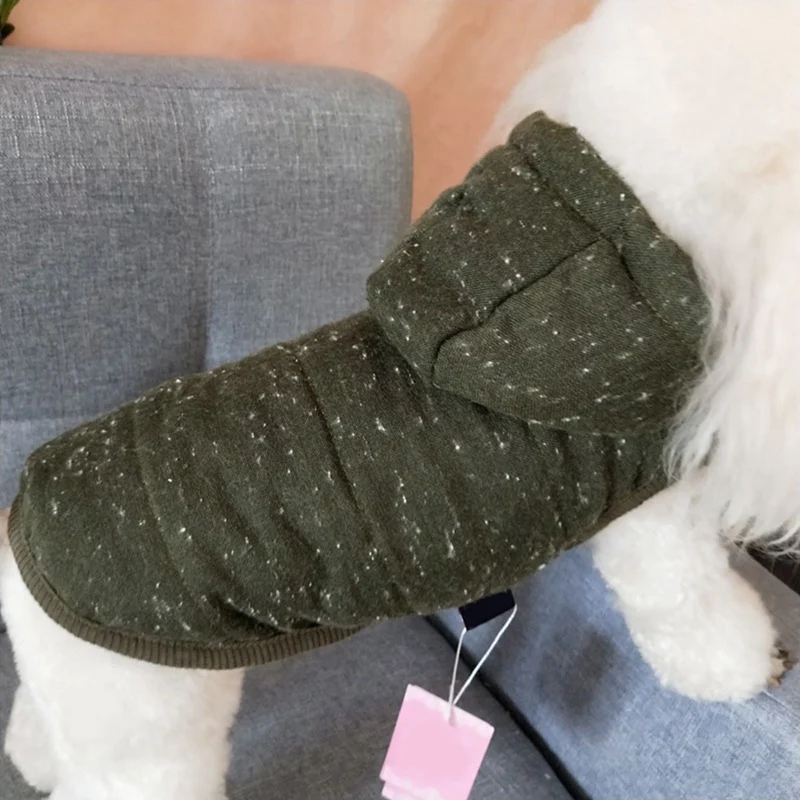 Зимний теплый костюм для домашних животных, одежда с капюшоном, хлопковая утепленная одежда для собак, одежда для собак, размер s-xxl