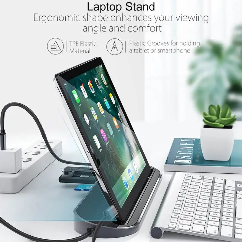 BlitzWolf 12-in-1 USB 3.0 Hub Type-c Docking Hub Station SD/TF RJ45 VGA HD DC3.5 Converter for iPhone for Huawei
