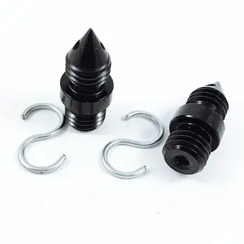 

2 PCS Aluminum 102 prism Adapter 5/8" x 11 thread & Plumb Bob Hook for leica topcon trimble prism total stations surveying tools