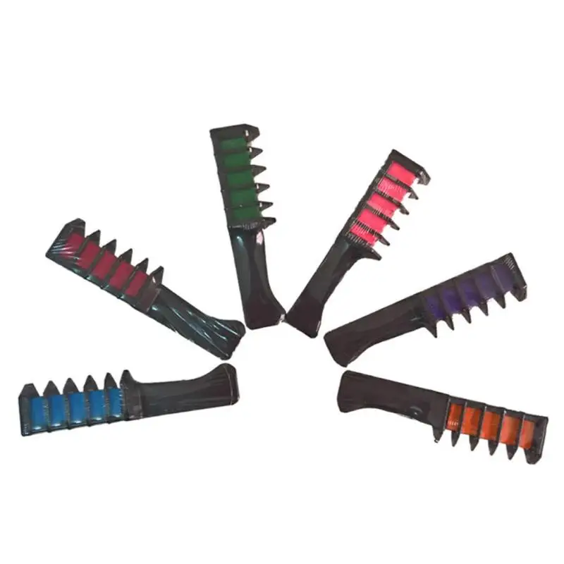 Temporary Hair Mini Crayon Chalks 10 Colors Hair Beauty Dye Pastel Comb Kit