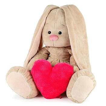 

Soft toy "Bunny Mi" with heart, large