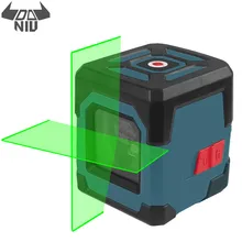 Laser verde da linha transversal do nível do laser de daniu lv1g com escala de medição 50ft, níveis verticais e horizontais do laser da linha do auto-nivelamento