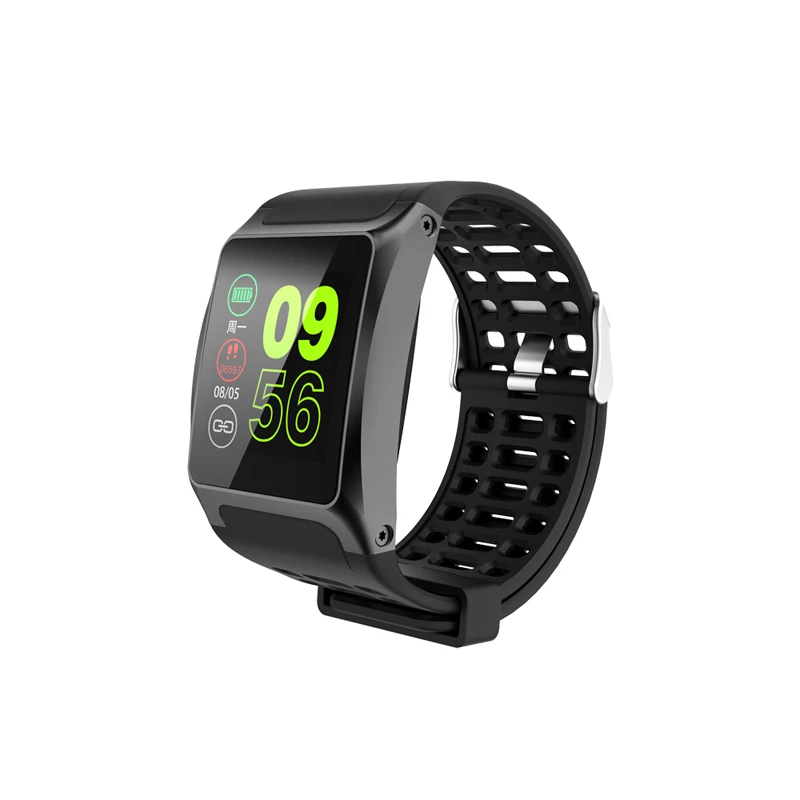 Смарт-часы SENBONO Sport 1, мужские водонепроницаемые часы, фитнес-трекер, пульсометр, умные часы для IOS Android PK P70 - Цвет: Black