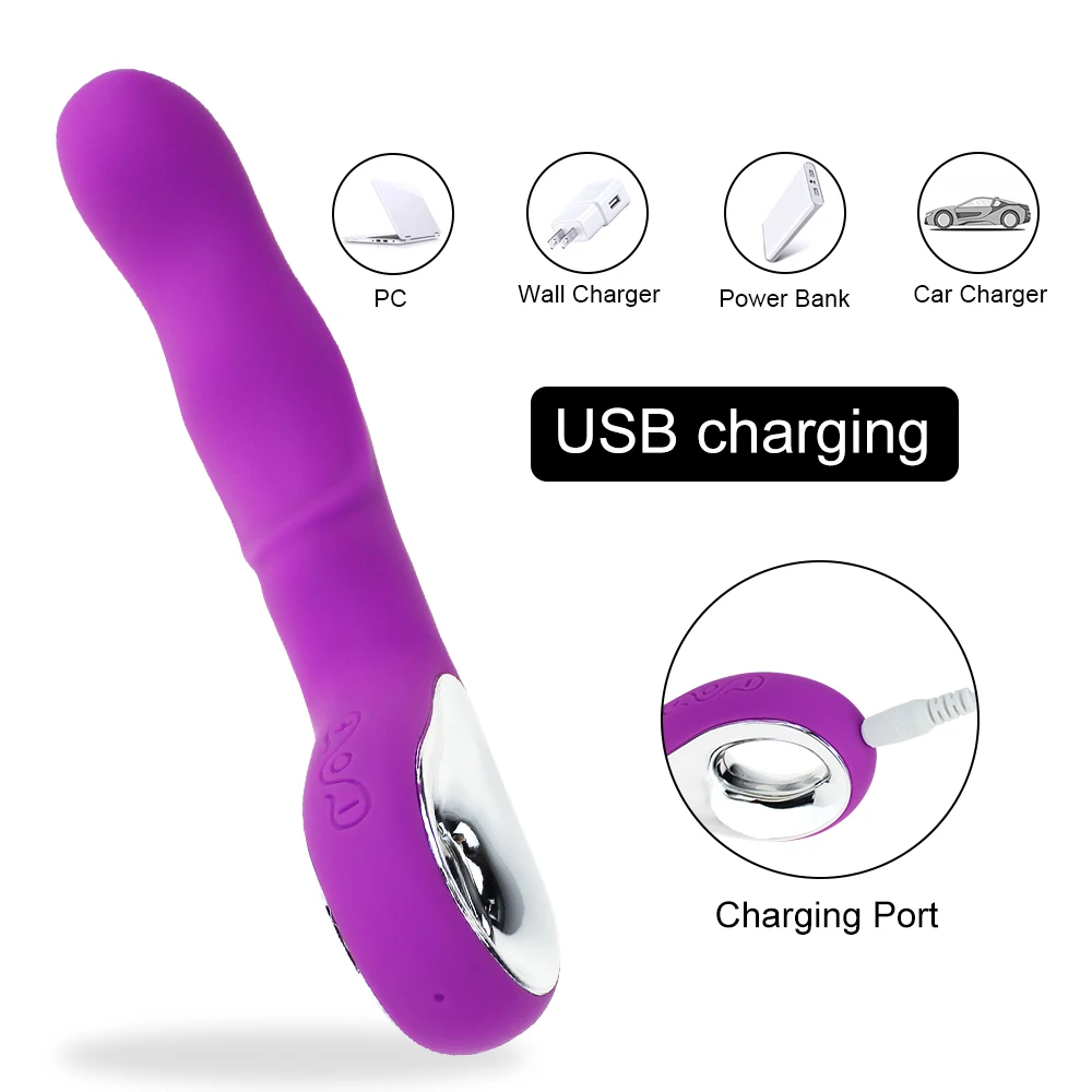 Man nuo G Spot Vibrator Sex Toys for Women USB Rechargeable AV Rod Magic Wand Female