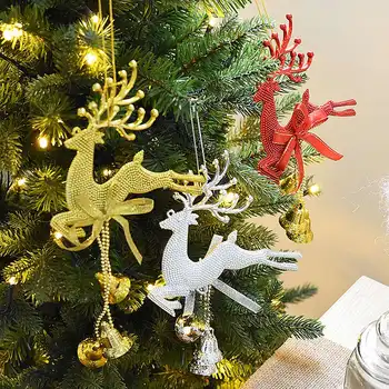 

5pcs Christmas Elk Pendant Christmas Tree Decoration Ornaments Strong Christmas Atmosphere Accessories