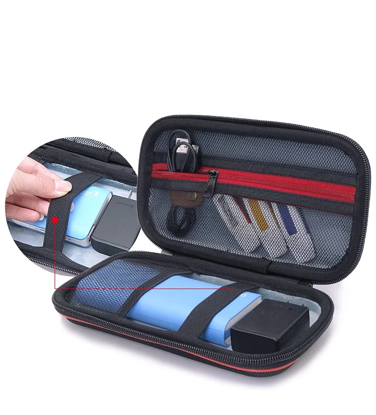 Hard Shell Carrying Storage Travel Case Bag for ROMOSS Powerbank/External Hard Drive/HDD/Electronics/Accessories U disk portable hard drive bag,electronic accessories case