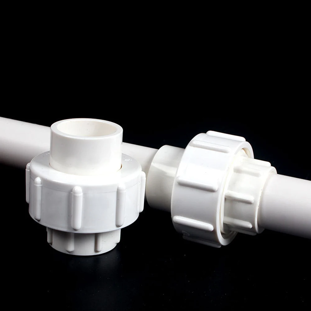 20/25mm Equal Pvc Union Straight Connector Aquarium Tank Water Pipe Fittings Garden Irrigation