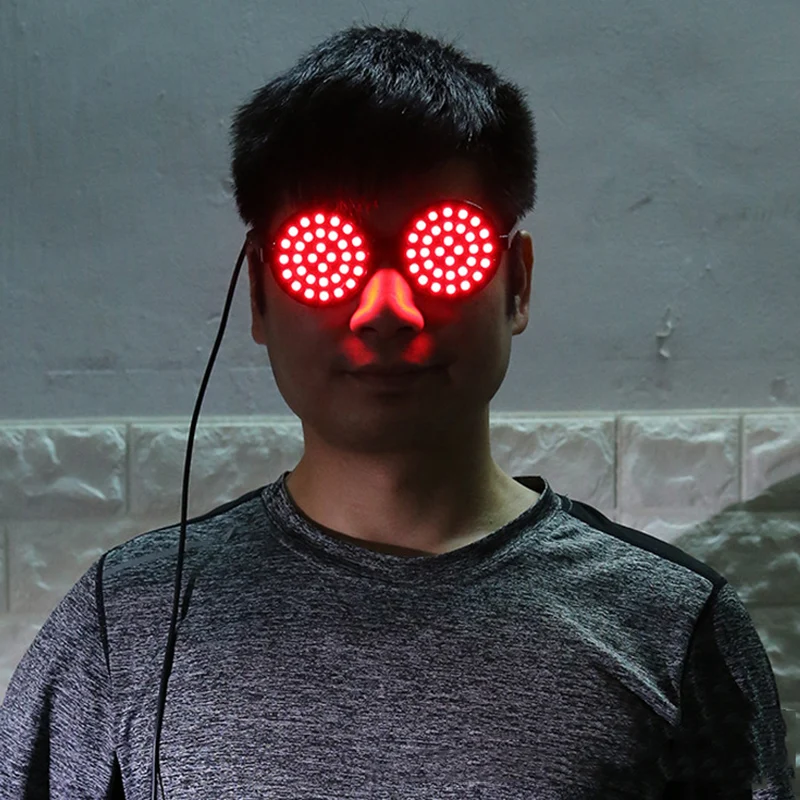 

LED Light Glasses Cool Performance Props Adjustable for Bar Party Nightclub Stage NFE99
