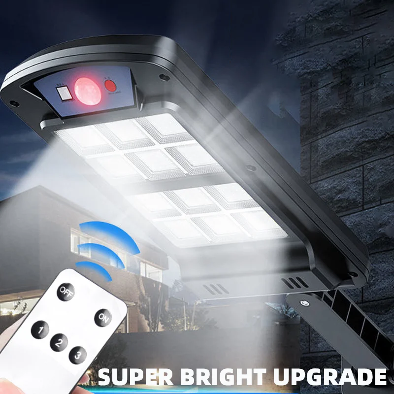 60W COB Solar Street Lights LED Highlight Lamp Motion Sensor Sun Light Powered Path Garden Outdoor Security Wall | Лампы и освещение