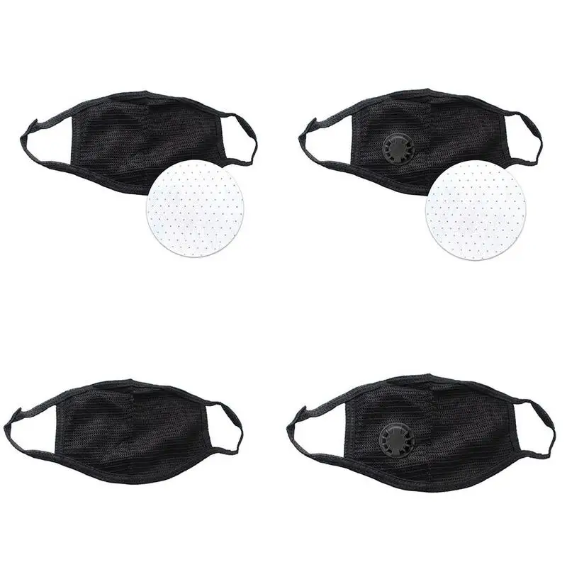 

Reusable Cotton Yarn Balck Face Mouth Mask Anti Dust Mask With Windproof Mouth-muffle Bacteria Proof Flu Face Masks Care