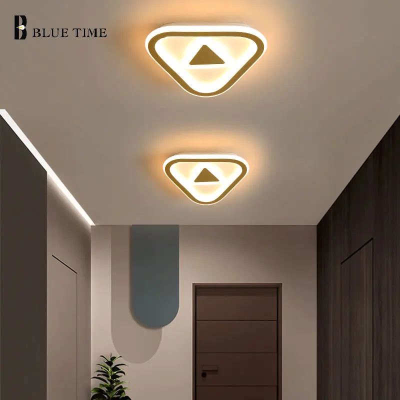 Home Lights LED Ceiling Light Gold Black Indoor Lighting for Living Room Bedroom Small Aisle Corridor Modern Lamp | Лампы и освещение