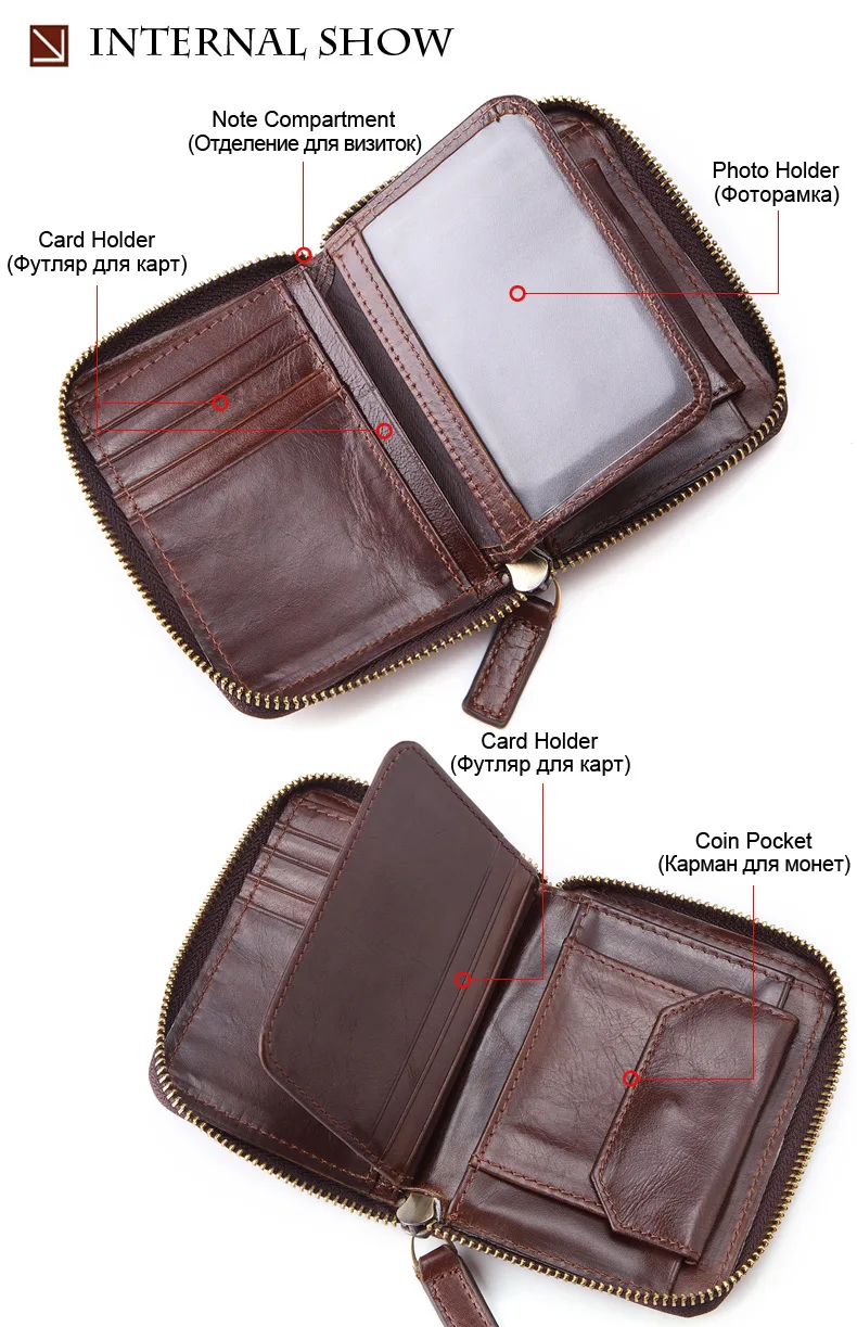 marca moda bolsa carteiras com zíper qualidade