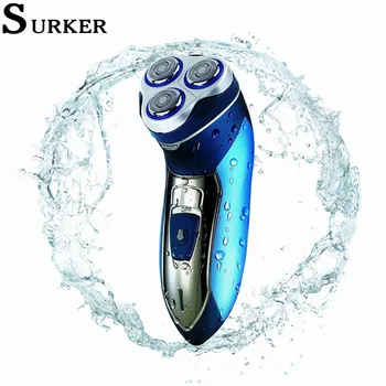 Surker-Afeitadora eléctrica de Triple hoja para hombre, afeitadora inalámbrica a prueba de agua, KS-8811 afeitar