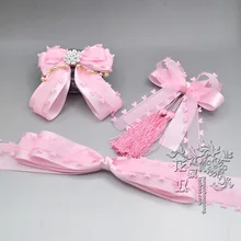 Аксессуары для волос для девочек, головной убор из Южной Кореи, женские заколки в форме сердца, заколки для волос в стиле принцессы с кисточками, универсальные Цветочные заколки