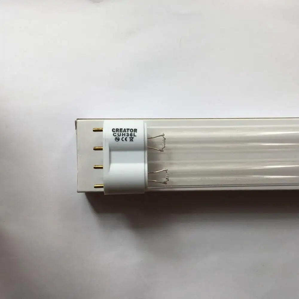 GUH60L 2G11 10000H UVC 18 Вт 24 36 60 4 контактные УФ трубки бактерицидная лампа UV