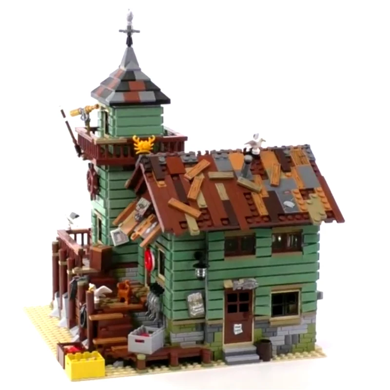 Старый магазин отделки 16050 2109 шт. MOC серии 21310 модель здания MOC серии детей Развивающие детские подарок на день рождения