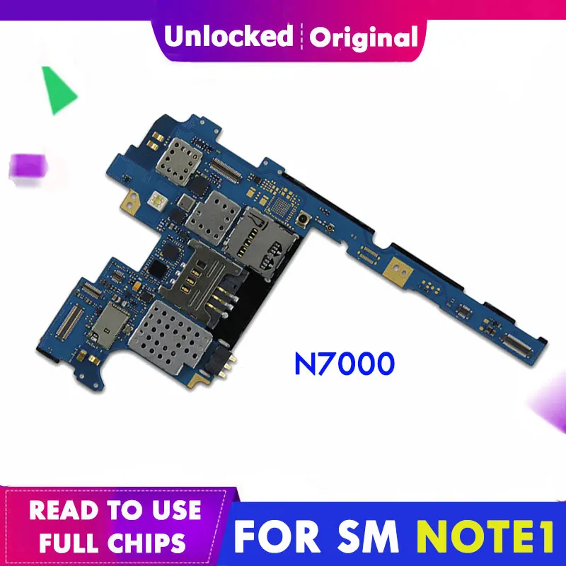 Оригинальная материнская плата для Samsung Galaxy Note 1 N7000 ОС Android с полным чипом