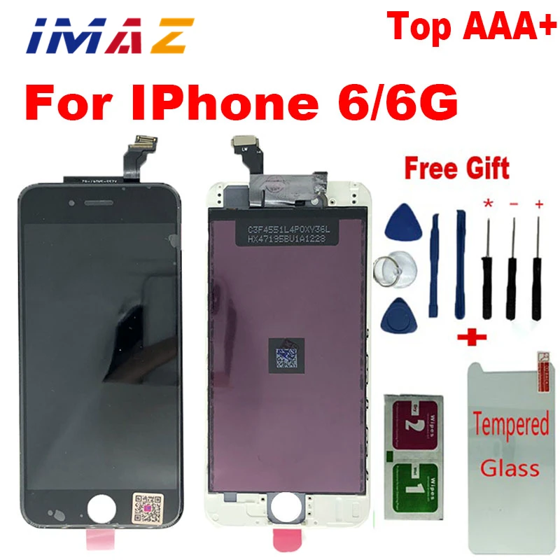 Imaz Ips Top Aaa Nessun Pixel Morto Per Iphone 6 6G Lcd 4.7 Pollici Ecran Schermo Display Sostituzione Lente Pantalla 6G A1549 A1586 Lcd