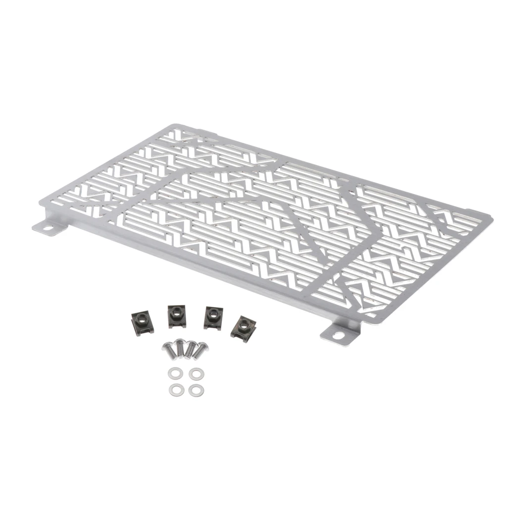 Motorcycle Radiator Grille Cover for KAWASAKI Ninja400 Ninja250 18~19 Silver
