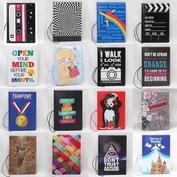 

2020 new 28 different style passport covers for women and men ,pvc Leather ID Card Bag passport holder 14*10cm Passport Wallets