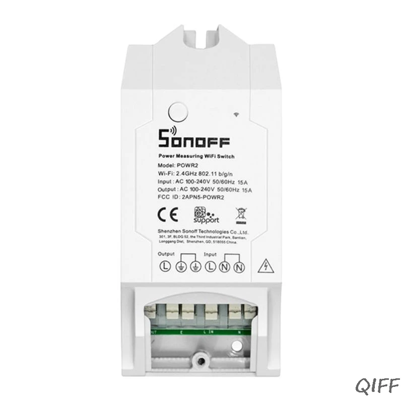 SONOFF POW R2 15A 3500 Вт Wifi переключатель контроллер в режиме реального времени энергопотребление монитор измерения для автоматизации умного дома