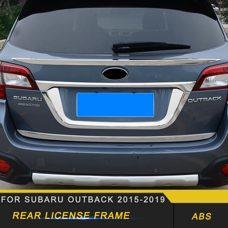 Для Subaru Outback- автомобильный Стайлинг задняя рамка для лицензии накладка наклейка внешние аксессуары