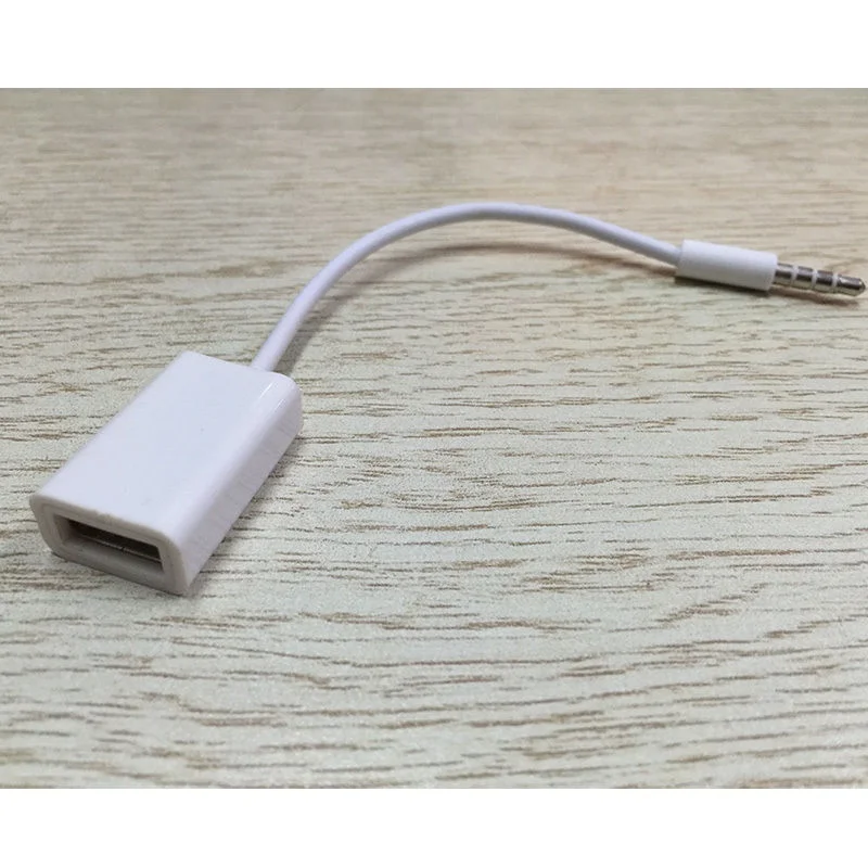 Cars 3.5mm Male AUX Audio Plug Jack To USB 2.0 Female Converter Cord Cable Car MP3 SP99