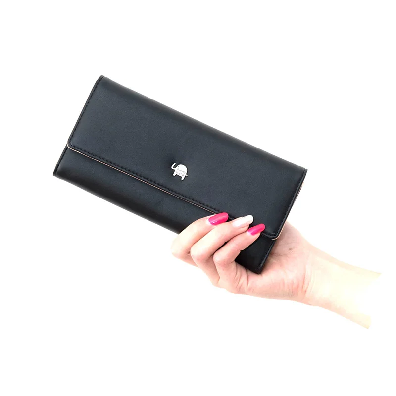 

Pu Leather Zipper Phone Pack Women's Coin Purses Clutch Wallet Lady Trifold Long Wallets for Women Multi Credit Card Holders