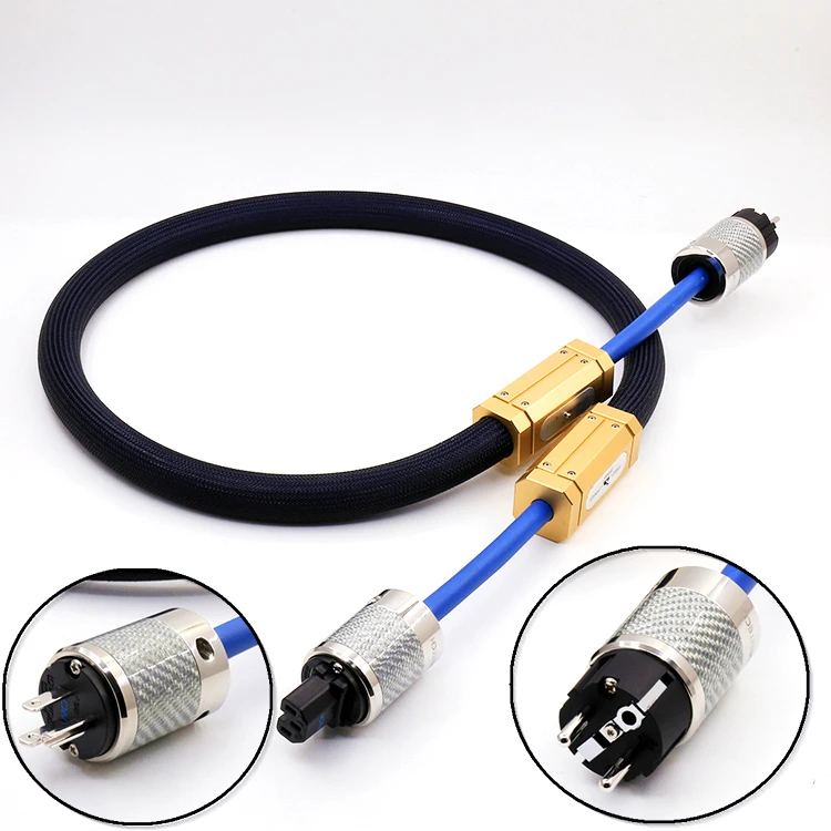 

Audiophile Hi-end Triple Crown HiFi AC power cable with Furutech NCF power cord US or EU version