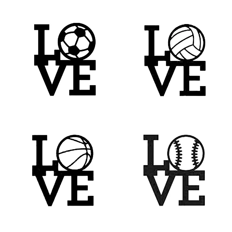 

4 pcs/set Love Ball Sport Photosensitive Seal Teacher Planner Stamps Scrapbooking Instagram Bullet Journal Supplies