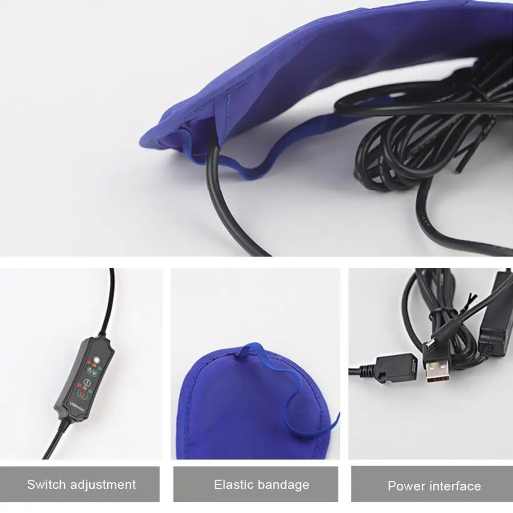 USB Heating Steam Eyeshade Eye Mask Anti Dark Circle Eye Patch Eye Massager Fatigue Relief Sleep Travel Eye Shade Mask