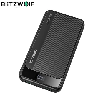 

BlitzWolf 10000mAh 22.5W Digital Display QC3.0 PD3.0 SCP Dual Output Input Smart Power Bank for iPhone for Samsung for Huawei