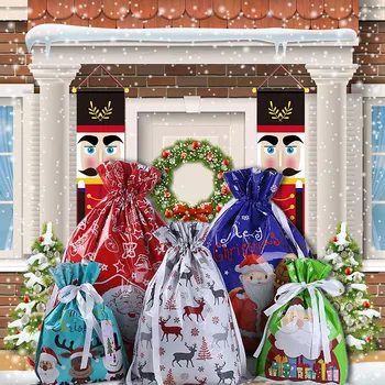 

30pcs Christmas Gift Bag Drawstring Bags Present Wrap Wedding Candy Bag
