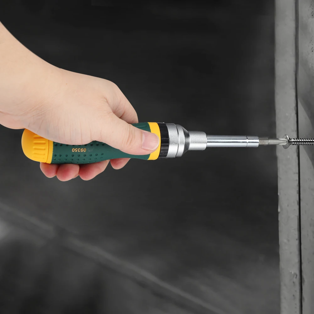 

Multi-function Dual-Head Ratchet Screwdriver Set Hand Tools with 8 bits