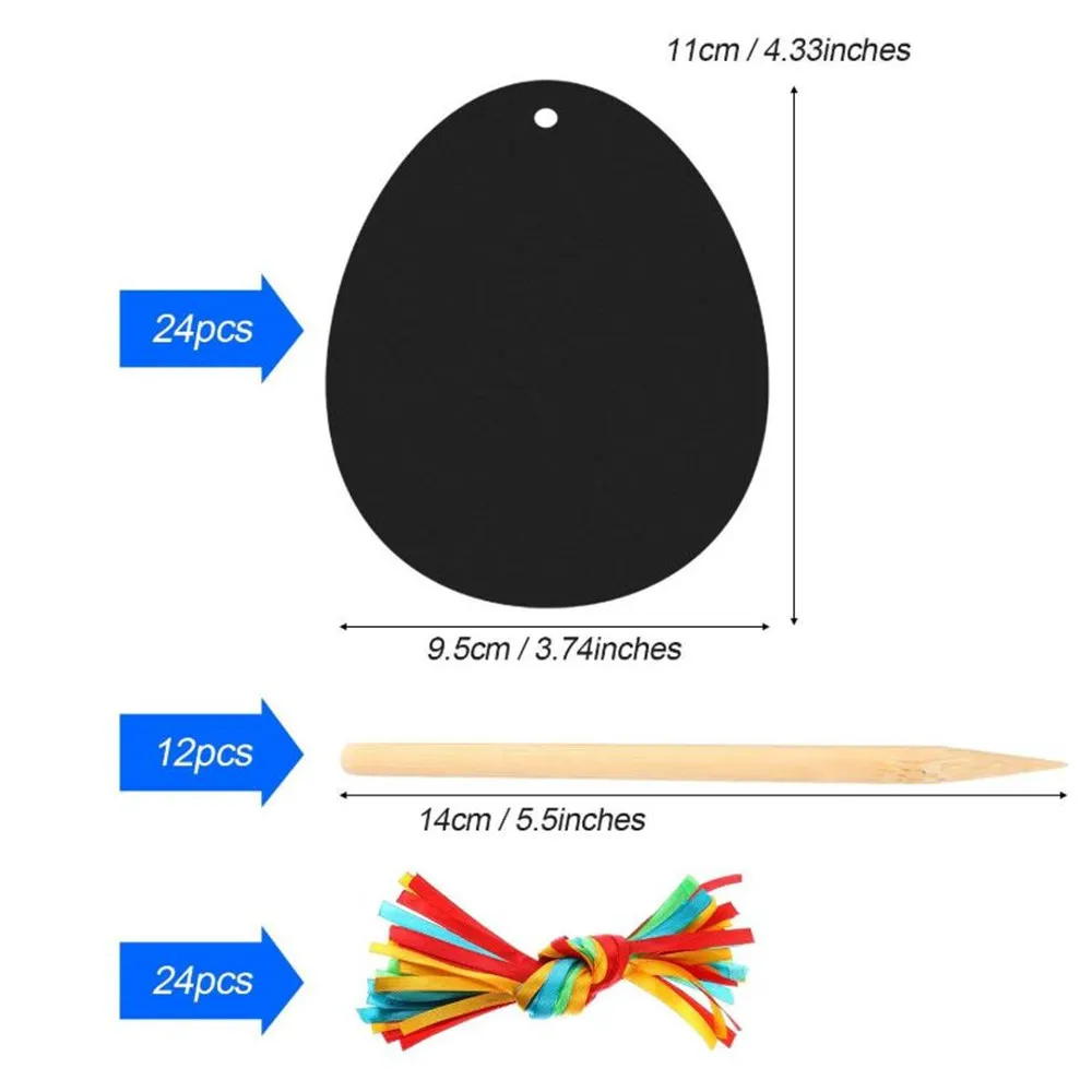 24pcs Magic Color Scratch Easter Ornaments Cute Paper Pendants Easter Eggs DIY Crafts Easter Decoration Kids Party Supplies 24pcs Magic Color Scratch Easter Ornaments Cute Paper Pendants Easter Eggs DIY Crafts Easter Decoration Kids Party Supplies