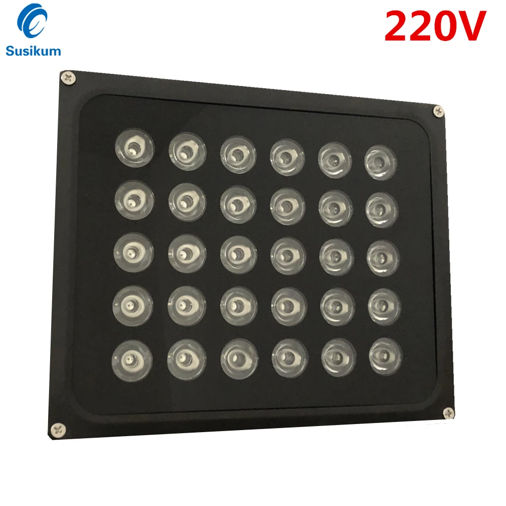 AC 220V CCTV камера ИК заполняющий светильник осветители 30 шт., инфракрасный светильник Светодиодный CCTV камера лампа ночного видения