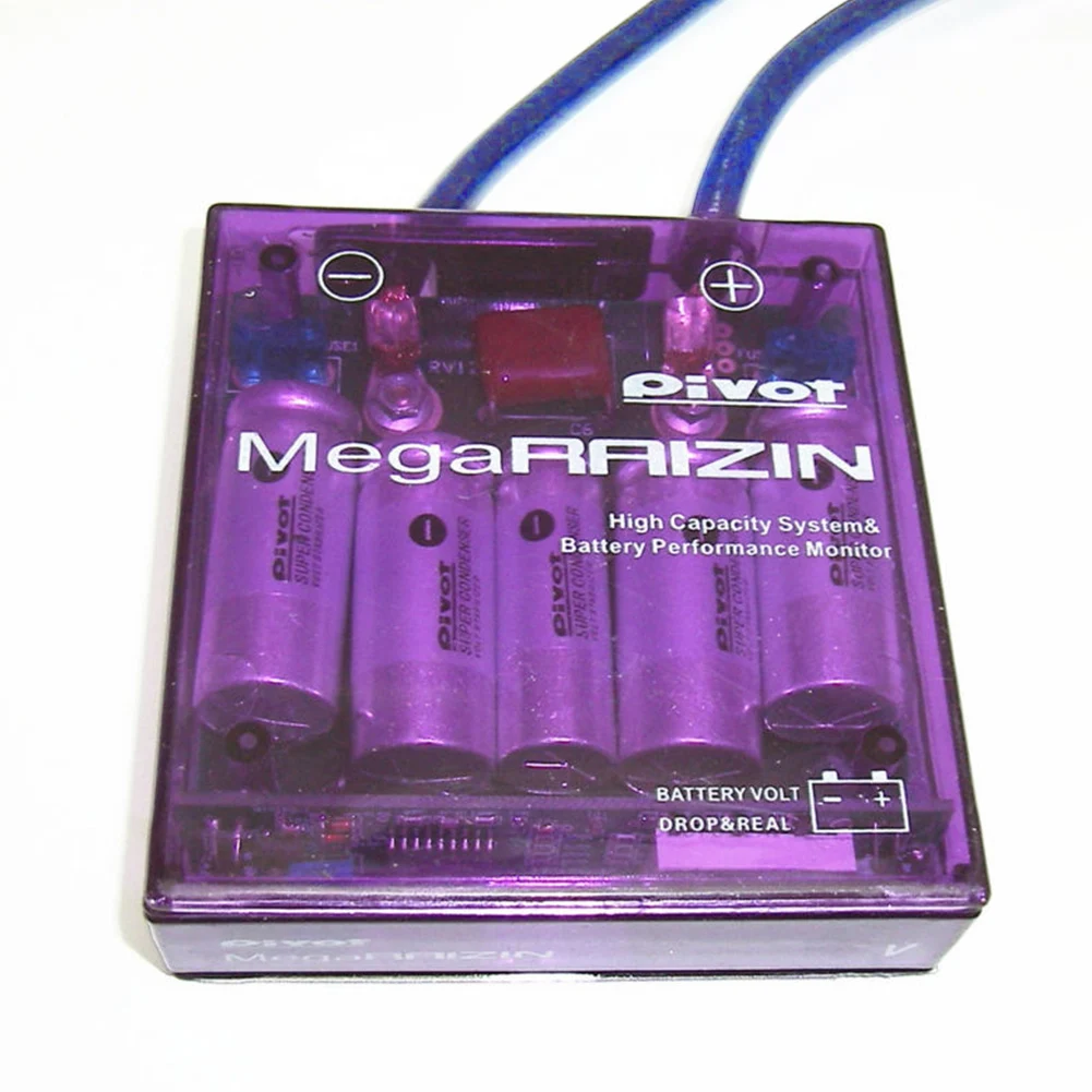 Универсальный стабилизатор напряжения автомобиля фиолетовый PIVOT MEGA RAIZIN универсальный автомобильный регулятор экономии топлива стабилизатор напряжения
