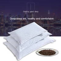 YOMDID Bedding Pillow Neck Protection Pillows Geometric Plaid Shaped Buckwheat Husk Filling Cushion for Home/Office Nap Sleeping 2
