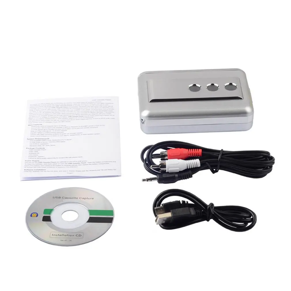 

Multi-Function LP/Vinyl Records Tape USB Cassette Capture Portable Music Cassette-to-MP3 Converter Cassette Recorders & Players