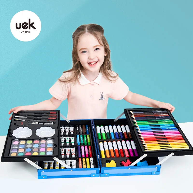 UEK Kids Washable Crayons Non Toxic Silky Twistable Gel Crayon Large Safe for Baby Children Pastel Watercolor | Канцтовары для