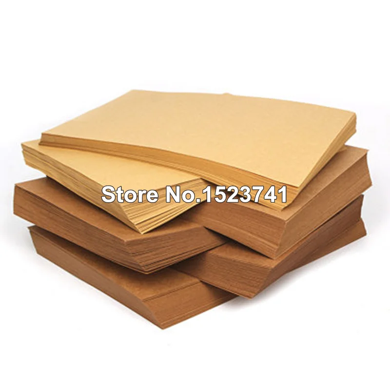 Lot de 50 feuilles de papier kraft au format A5 - Brun naturel - Qualité  supérieure - 260 g : : Cuisine et Maison