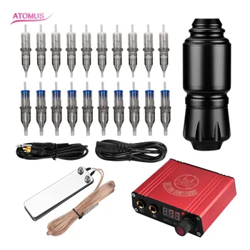 

Tattoo Kit Tattoo Machine Set Red Power Permanent Makeup Tattoo Gun for Beginner Accessories Set